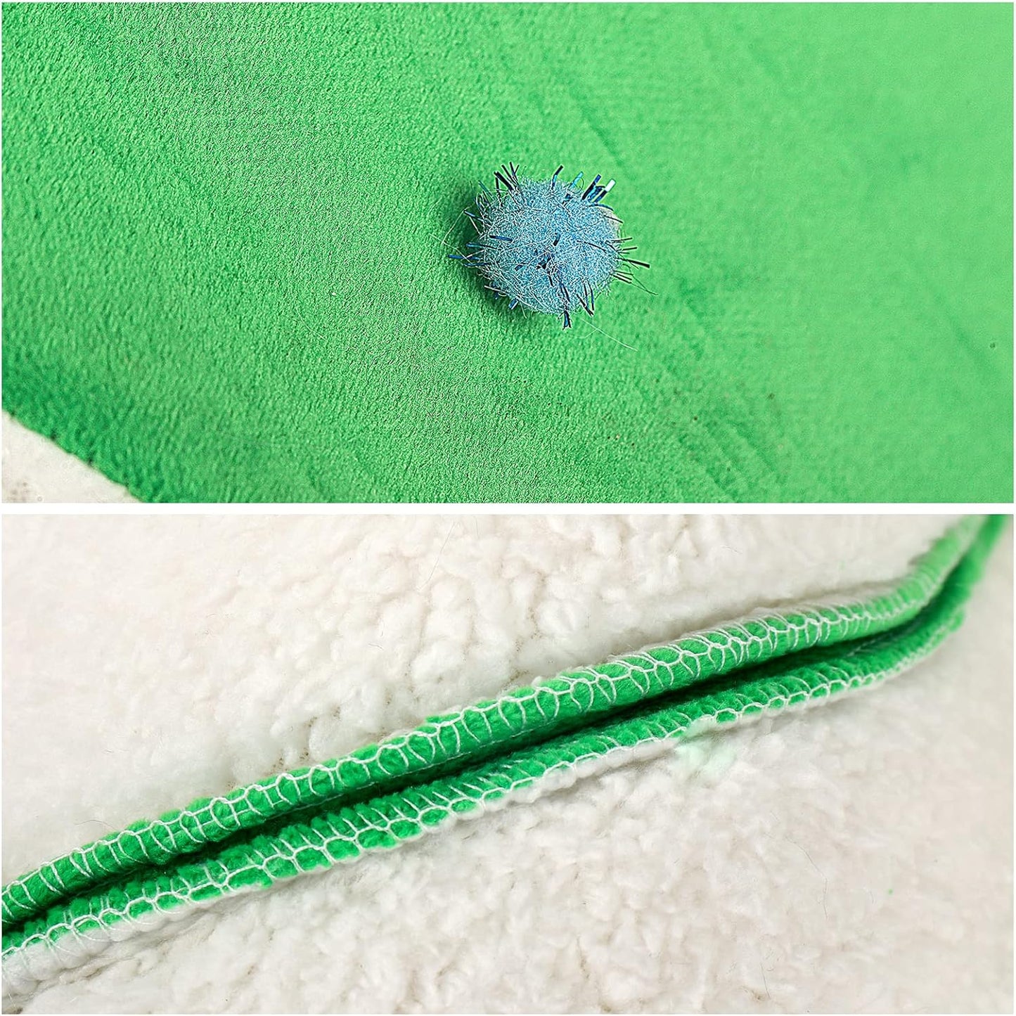 Laacat Cave Bed, Cat Tent House, Self-Warming Christmas Decor Pet Cat Bed Semi-Closed Shape Tree Pet Nest Cat Condo Pet Cat Shelter House18 in Green Star