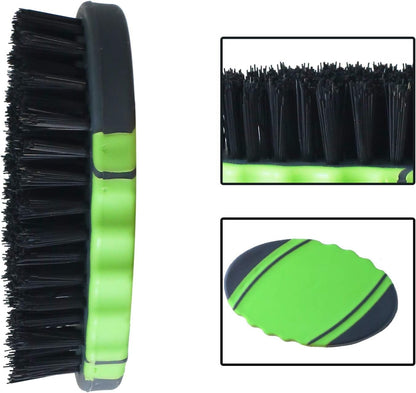 Pet Grooming Deshedding Glove Brush for Dogs Cats and Horses, Gentle Massage Remove Hair, 2 Pack with 1 Brush