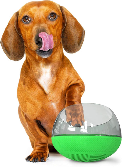 Slow Feeder Bowl for Small Medium Dogs Cats, No-Spill Large Capacity Interactive Feeder, Green (APF03G)