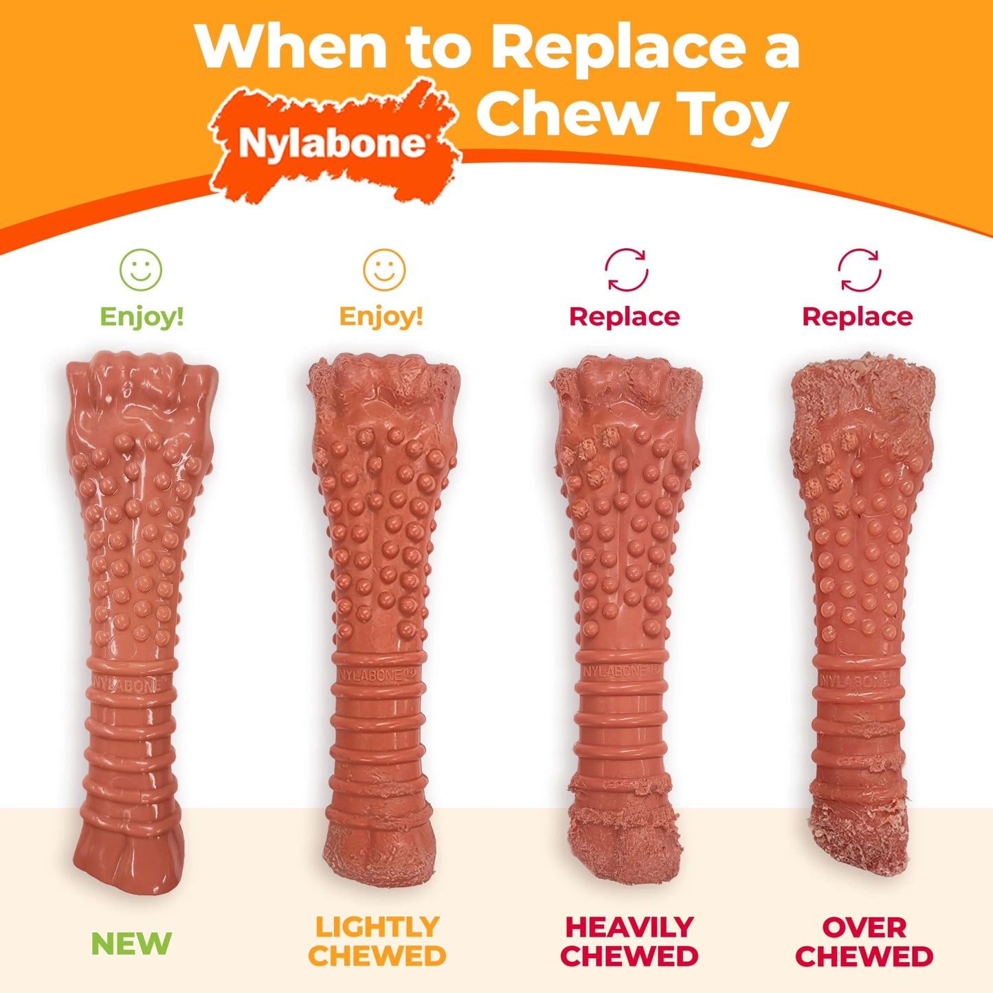 Power Chew Dental Bone Dog Toy, Dog Chew Toy, Bacon Flavor, Medium, 1 Count