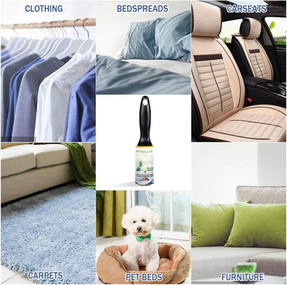 Lint Rollers for Pet Hair, Lint Remover Clothes Roller Extra Sticky Upgrade Portable Pet Roller Refill for Dog Cat Hair on Clothes, Pants,Car Seats,Carpet,Leather Chair