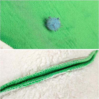 Laacat Cave Bed, Cat Tent House, Self-Warming Christmas Decor Pet Cat Bed Semi-Closed Shape Tree Pet Nest Cat Condo Pet Cat Shelter House18 in Green Star