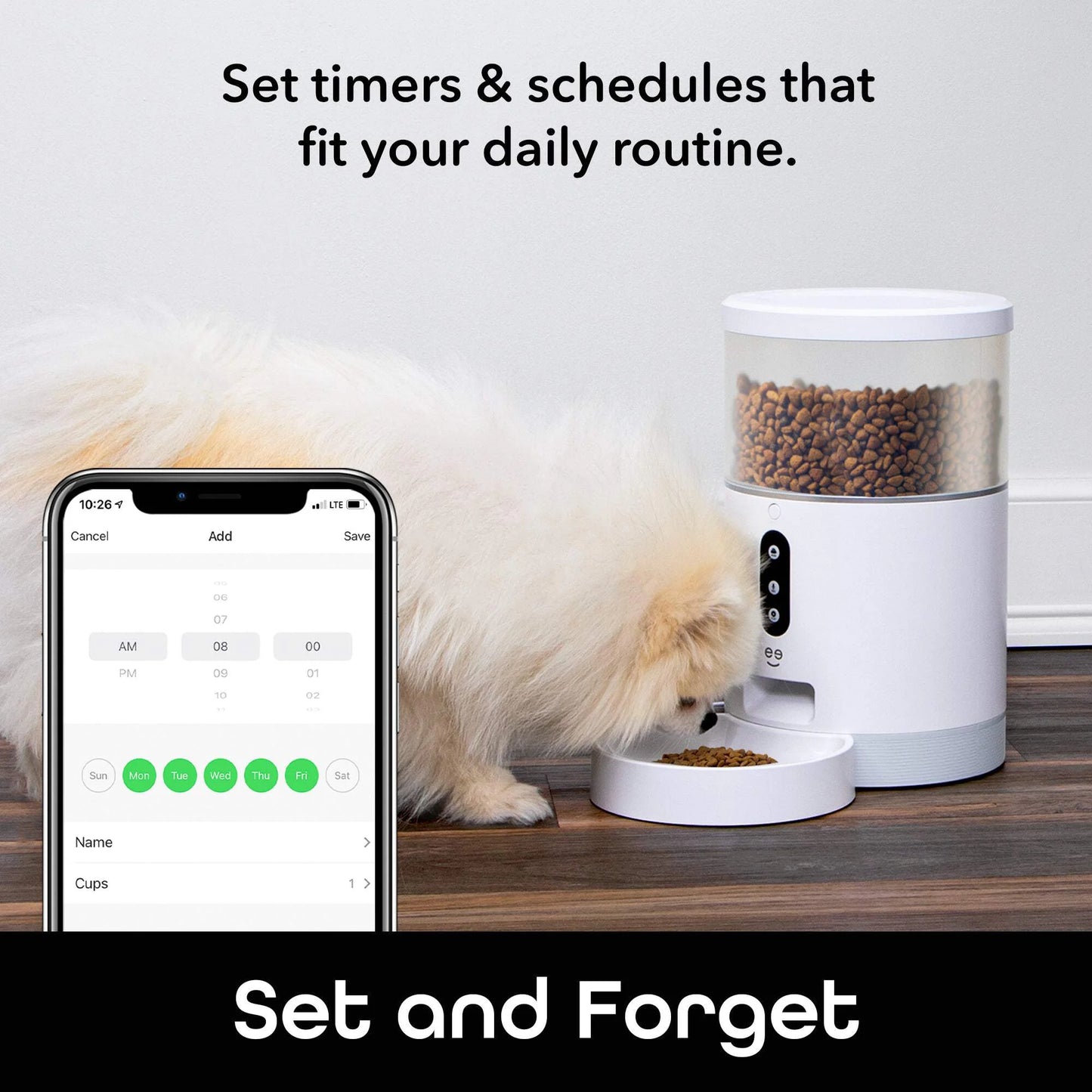 Petconnect Automatic Dog or Cat Pet Feeder, 4L