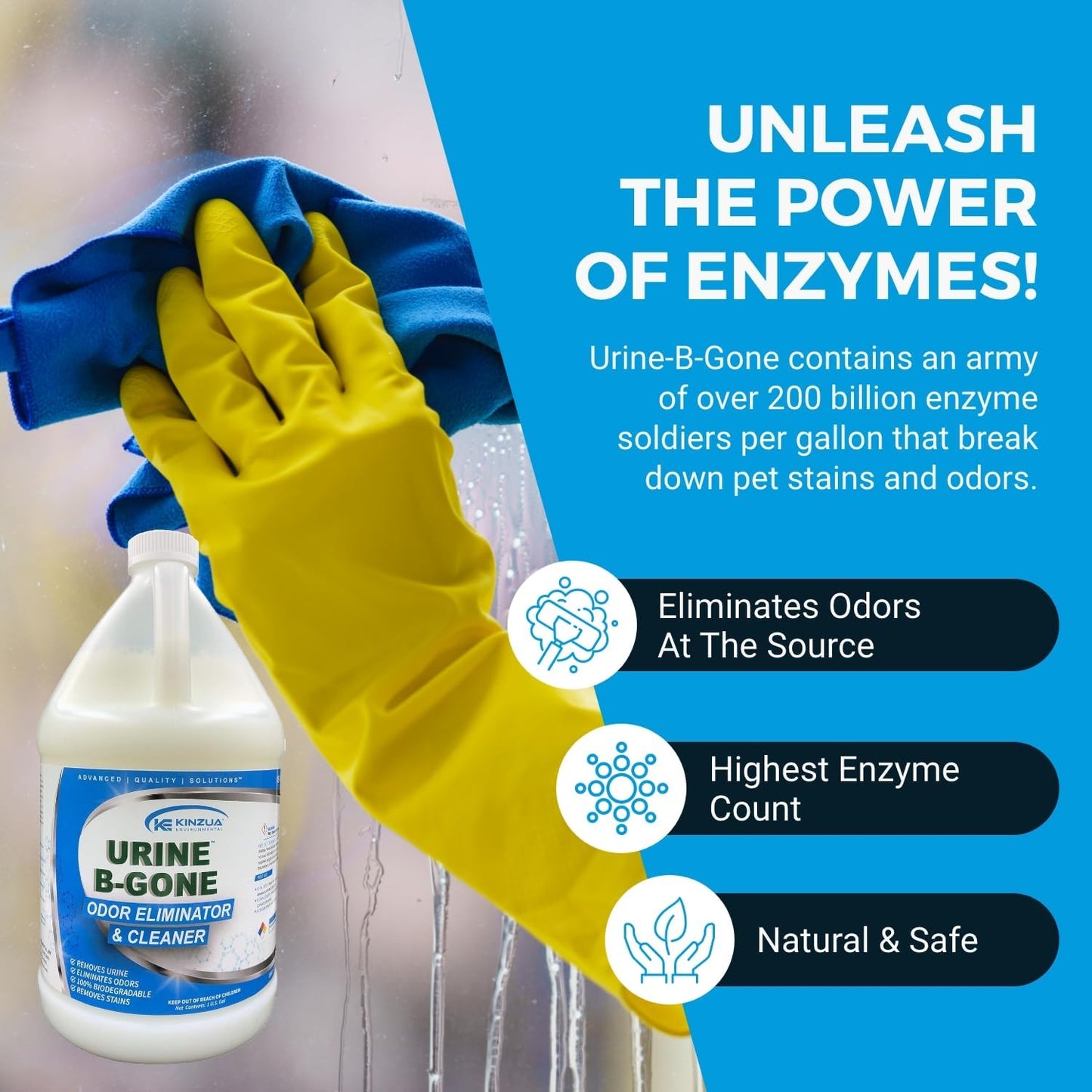 Urine-B-Gone | Professional Urine Enzyme Odor Eliminator | Completely Elimina...