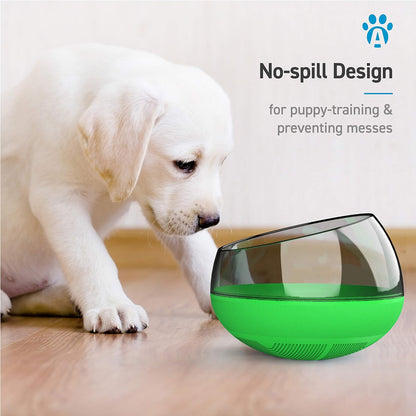 Slow Feeder Bowl for Small Medium Dogs Cats, No-Spill Large Capacity Interactive Feeder, Green (APF03G)