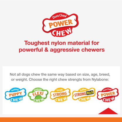 Power Chew Dental Bone Dog Toy, Dog Chew Toy, Bacon Flavor, Medium, 1 Count