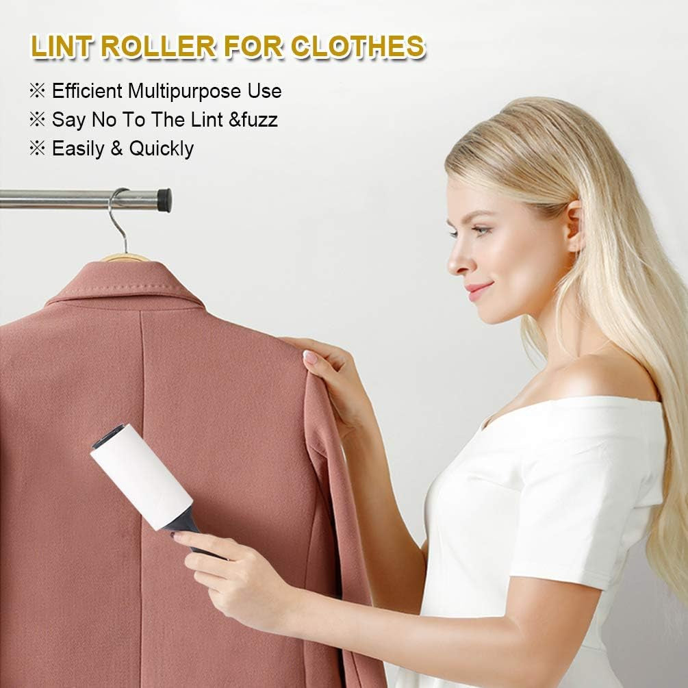 Lint Rollers for Pet Hair, Lint Remover Clothes Roller Extra Sticky Upgrade Portable Pet Roller Refill for Dog Cat Hair on Clothes, Pants,Car Seats,Carpet,Leather Chair