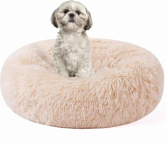 Dog Beds Indoor Dogs Large, Faux Fur Dog Beds Medium, Calming Dog Beds Machine Washable