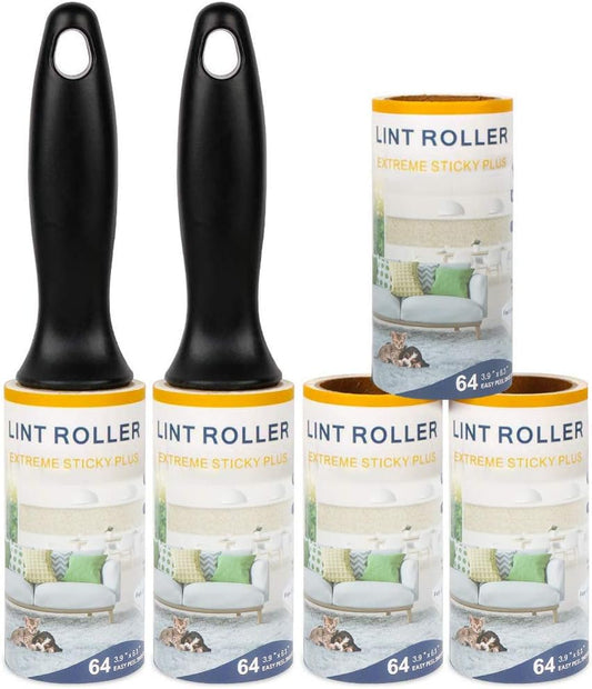 Lint Rollers for Pet Hair, Lint Remover Clothes Roller Extra Sticky Upgrade Portable Pet Roller Refill for Dog Cat Hair on Clothes, Pants,Car Seats,Carpet,Leather Chair