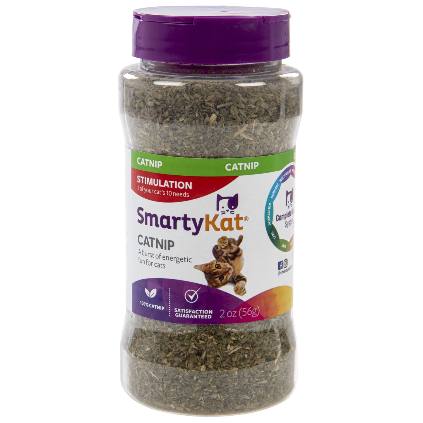 Organic Catnip for Cats, 100% Certified Organic & Natural, Pure & Potent, Resealable Shaker Canister, 2 Ounce