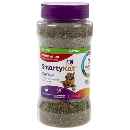 Organic Catnip for Cats, 100% Certified Organic & Natural, Pure & Potent, Resealable Shaker Canister, 2 Ounce