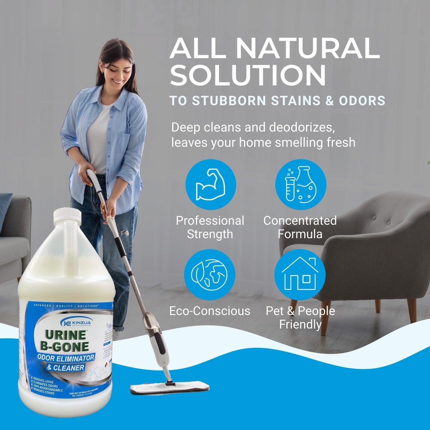 Urine-B-Gone | Professional Urine Enzyme Odor Eliminator | Completely Elimina...