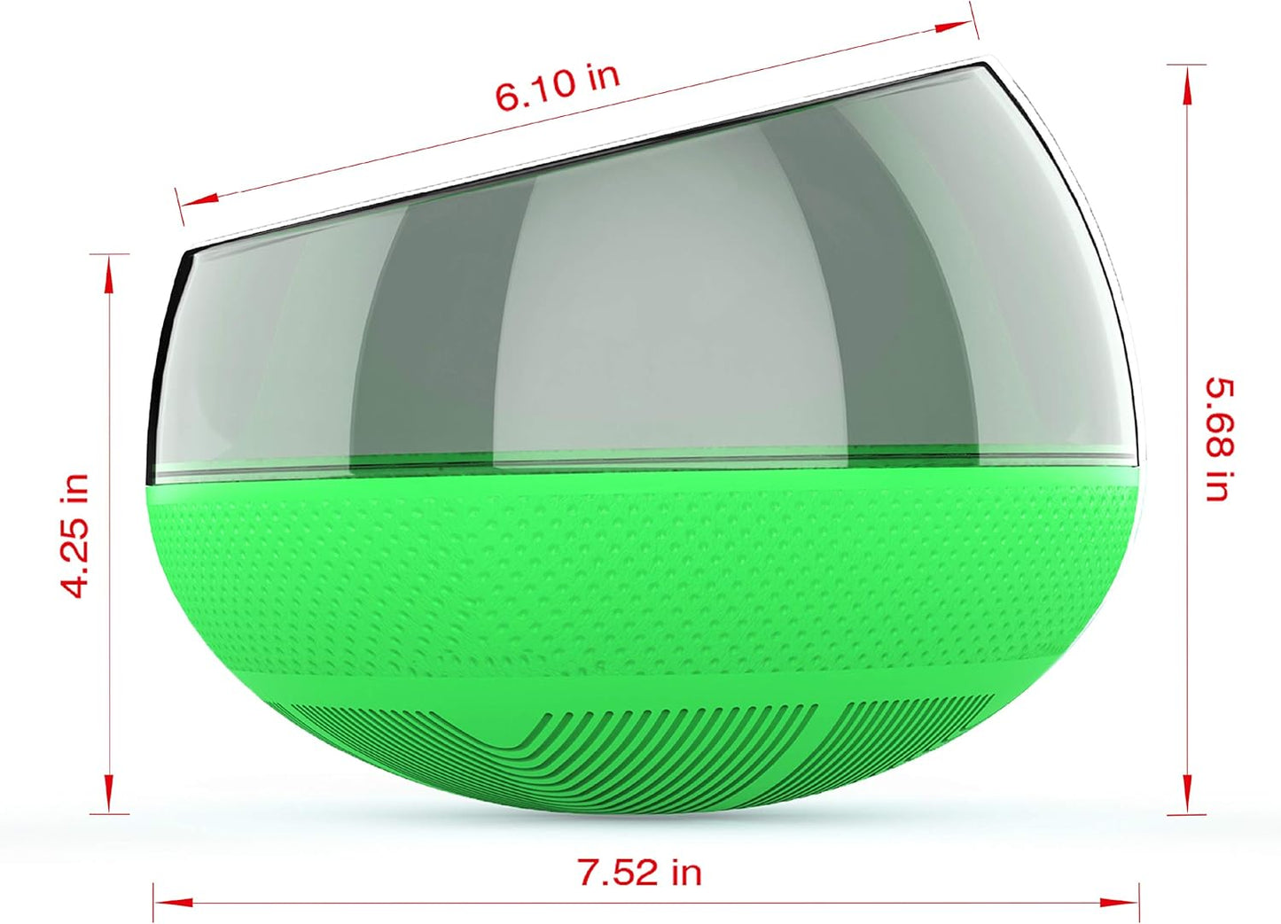 Slow Feeder Bowl for Small Medium Dogs Cats, No-Spill Large Capacity Interactive Feeder, Green (APF03G)