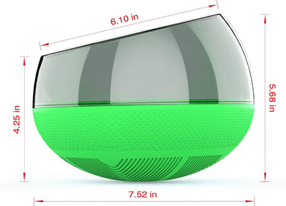 Slow Feeder Bowl for Small Medium Dogs Cats, No-Spill Large Capacity Interactive Feeder, Green (APF03G)