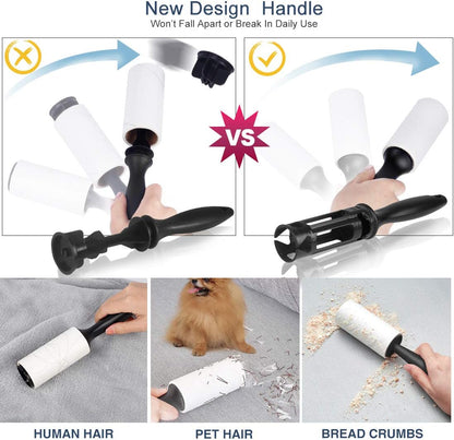 Lint Rollers for Pet Hair, Lint Remover Clothes Roller Extra Sticky Upgrade Portable Pet Roller Refill for Dog Cat Hair on Clothes, Pants,Car Seats,Carpet,Leather Chair